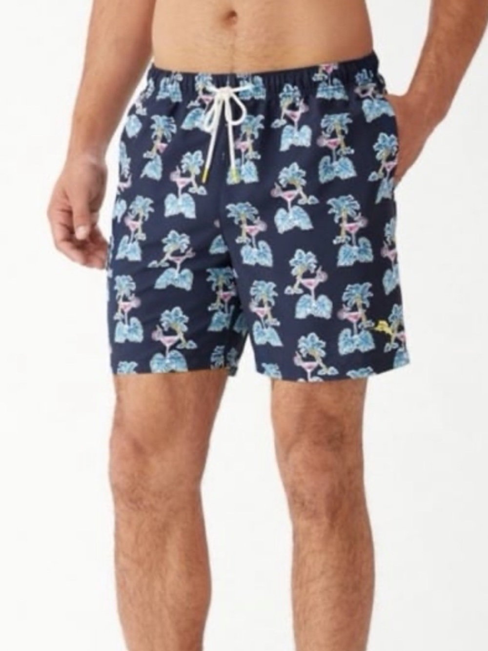 NWT TOMMY BAHAMA Men’s Naples Martini Island Ocean Deep Swim Trunks M